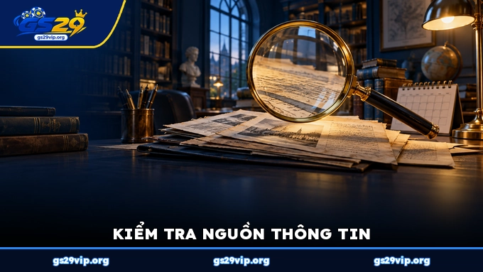 Kiểm tra nguồn thông tin