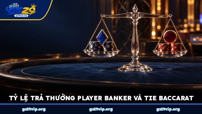 Tỷ lệ trả thưởng Player Banker và Tie Baccarat