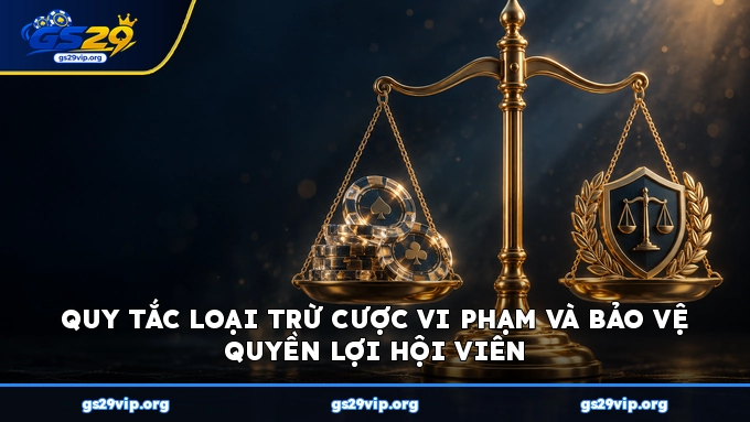 Quy tắc loại trừ cược vi phạm và bảo vệ quyền lợi hội viên
