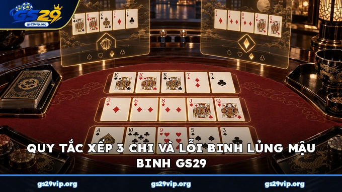 Quy tắc xếp 3 chi và lỗi binh lủng Mậu Binh GS29