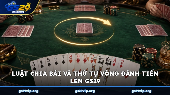 Luật chia bài và thứ tự vòng đánh Tiến Lên GS29
