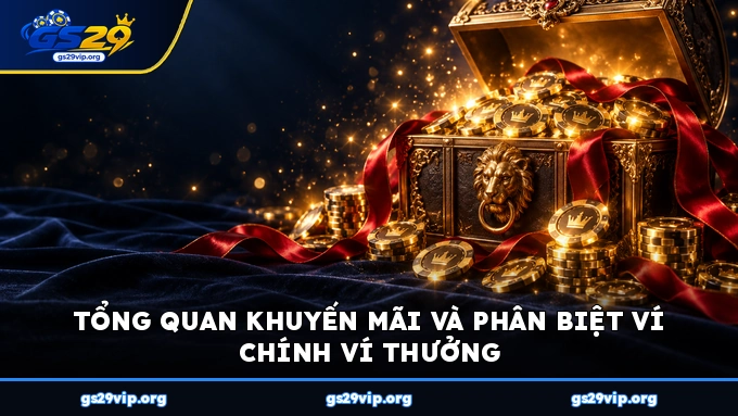 Tổng quan khuyến mãi và phân biệt ví chính ví thưởng
